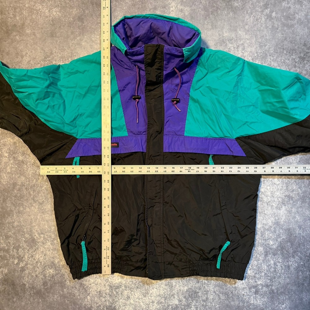 Vintage Columbia Sportswear Radial Sleeve Windbreaker Jacket Mens Large Amscray - Picture 4 of 8